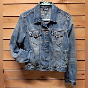 GAP Distressed Denim Jacket Size S